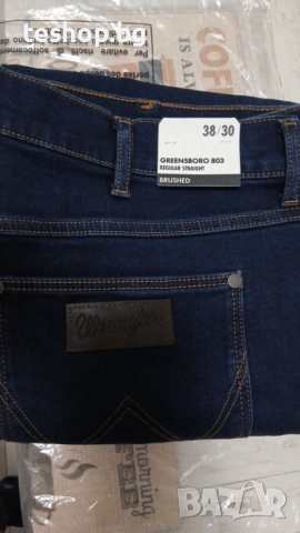 Мъжки дънки Wrangler Greensboro Sunset Rinse W38 L30 /размер М/, снимка 4 - Дънки - 53484626