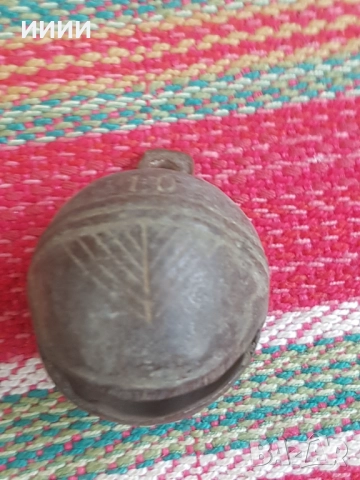 Бронзова хлопка звънец орехче 3, снимка 3 - Антикварни и старинни предмети - 52836757