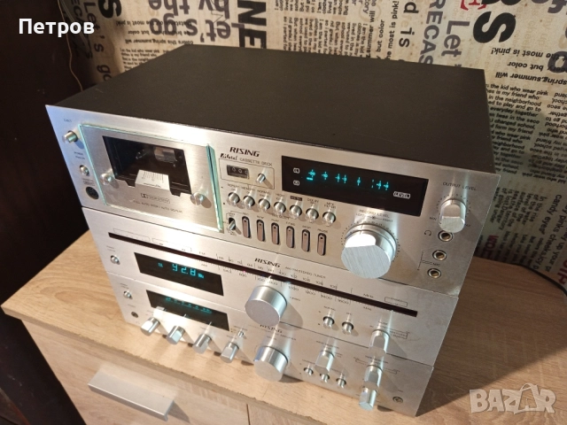 Компонентна Аудио Система"RISING"(Japan), снимка 2 - Ресийвъри, усилватели, смесителни пултове - 52274447