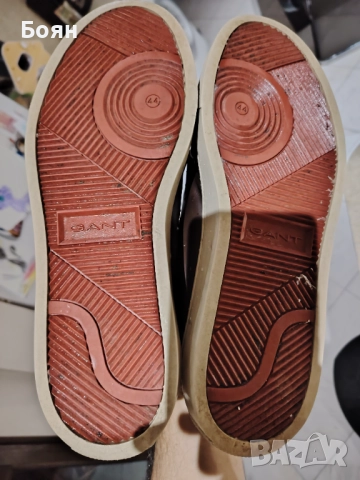  Мъжки Кожени обувки Gant 44, снимка 6 - Спортни дрехи, екипи - 52396562