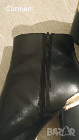 ZARA боти от естествена кожа, снимка 8 - Дамски боти - 32539590