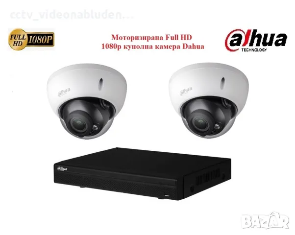 Моторизиран Fokus и Zoom - Full HD комплект DAHUA с две Моторизирани камери 1080р