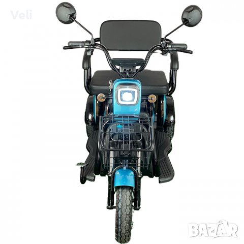 Електрическа триколка дву-триместна С-1 750W RED нов модел 2024 год., снимка 4 - Мотоциклети и мототехника - 36634020