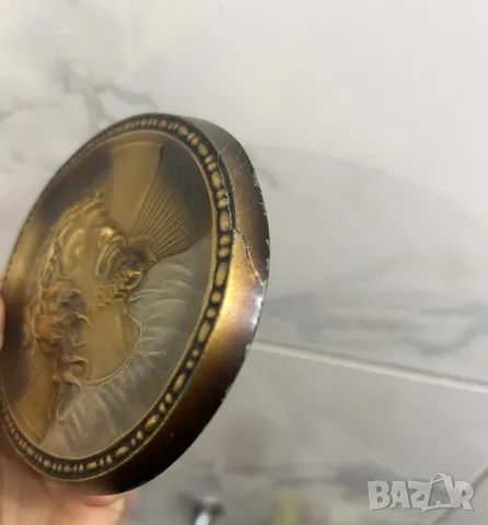 Исус метал пано икона религия релеф, 14 см/ 11 см, снимка 17 - Антикварни и старинни предмети - 48150580