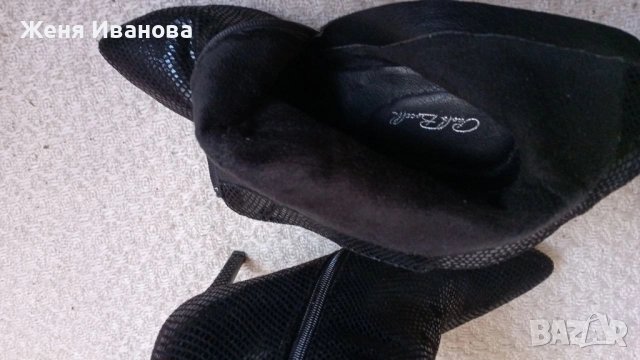 Дамски ботуши на висок ток, снимка 2 - Дамски ботуши - 52011370