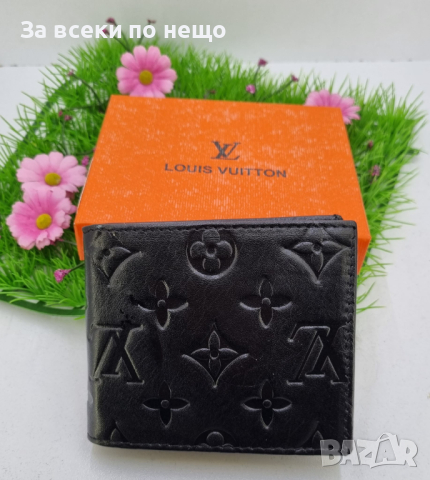 Мъжки черен портфейл Gucci ✅ Louis Vuitton ✅, снимка 3 - Портфейли, портмонета - 44905599