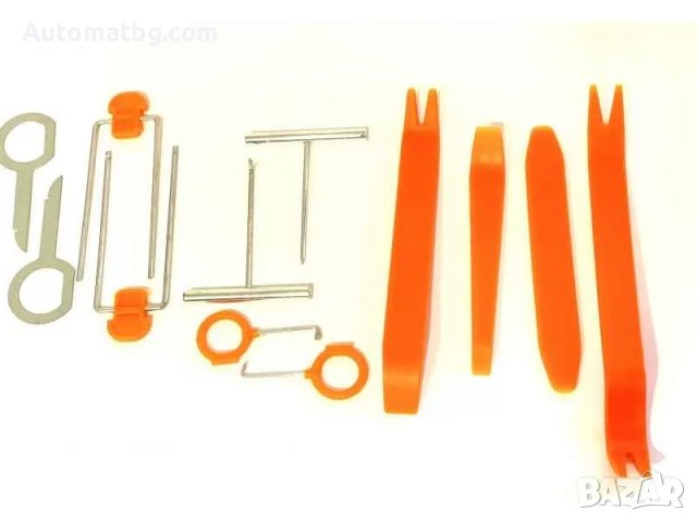 Комплект инструменти за интериор Automat, 12 части, Жълт, снимка 4 - Аксесоари и консумативи - 39555590