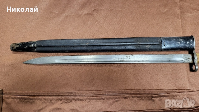 Щик, нож Англия енфилд модел 1907, снимка 3 - Антикварни и старинни предмети - 52997252