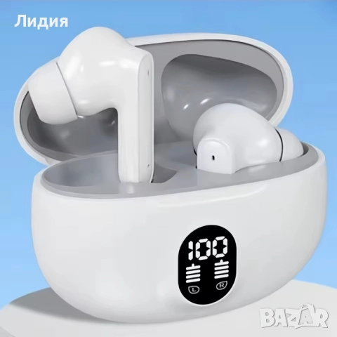 Безжични Bluetooth слушалки с дисплей за заряда- кристален звук и удобство 