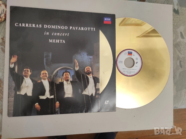 Carreras Domingo Pavarotti in concert, Laserdisk, снимка 2 - Други музикални жанрове - 52615333