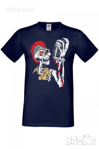 Мъжка тениска Sceleton singer,Изненада,Повод,Подарък,Празник, снимка 8 - Тениски - 37652694