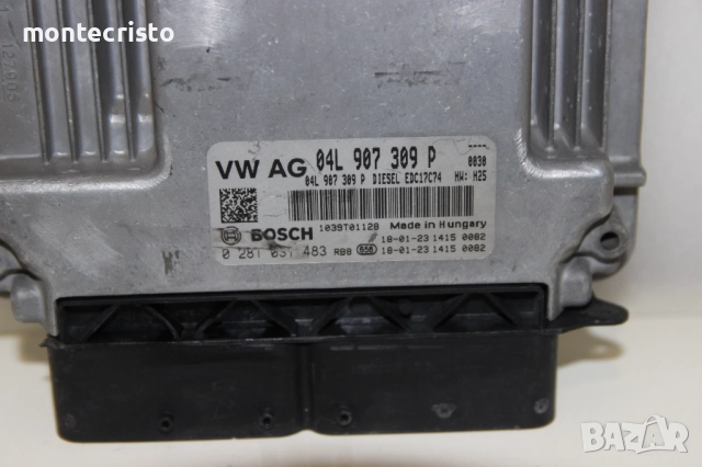 Моторен компютър ECU VW Passat B8 / 04L 907 309 P / 0 281 031 483 / 04L907309P / 0281031483 EDC17C74, снимка 2 - Части - 52988213