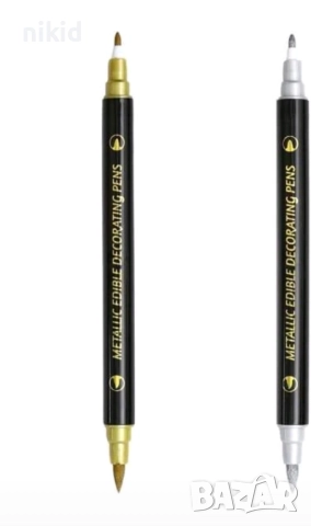 Двустранна Сладкарски маркер писалка хранителна за надписване рисуване сладки бисквитки фондан, снимка 9 - Други - 31806200