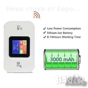 4/5G LTE рутер,отключена мобилна WiFi HOT Spot H809Pro, снимка 5 - Приемници и антени - 50629717