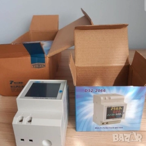 Подотчетен контролен електромер за DIN шина TOMZN 6 в 1 | 100A, снимка 10 - Друга електроника - 43448701