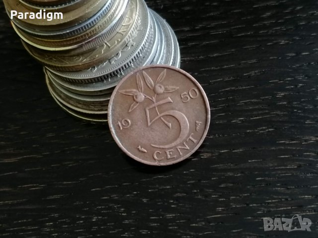 Монета - Холандия - 5 цента | 1950г.