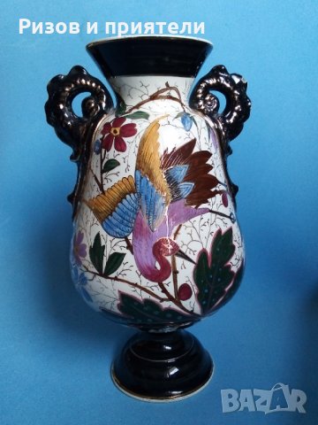 19 век Ваза, снимка 4 - Антикварни и старинни предмети - 33687033