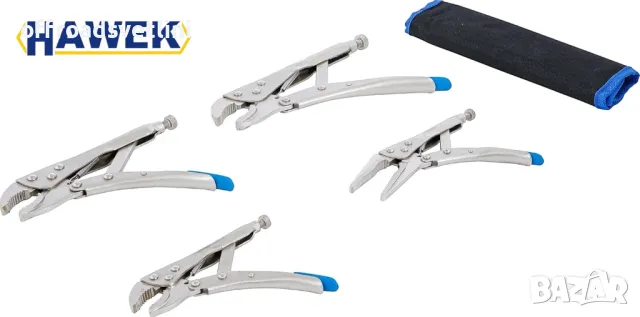 Комплект клещи чираци, 4 части HAWEK , HW-2035, снимка 3 - Клещи - 49915357