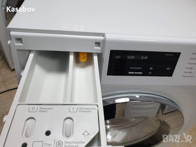 Miele 1600rpm 9кг Wi-Fi TwinDos Подсветка Пералня Миеле 12м Гаранция, снимка 6 - Перални - 53480515