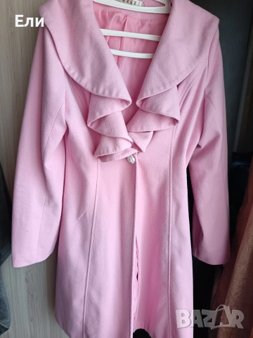 Розово дамско палто , снимка 2 - Палта, манта - 53229405