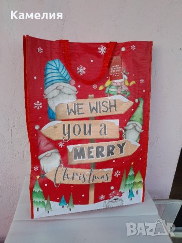 Коледна еко торба, снимка 2 - Коледни подаръци - 43543919