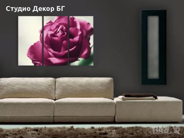 Картина Роза #273 от 3 части, снимка 2 - Картини - 12364578