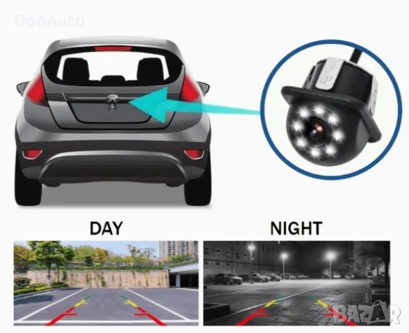 Камера за заден ход с нощно виждане, снимка 6 - Аксесоари и консумативи - 51477396
