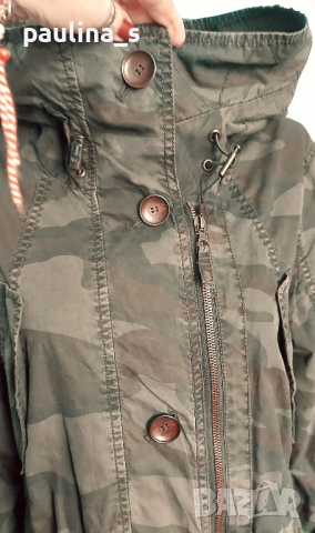 Маркова камуфлажна парка с камъни "Betty Barclay" / голям , снимка 5 - Шлифери - 44853473