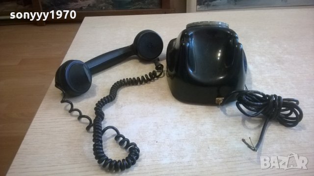 бакелитов стар телефон-антика, снимка 8 - Колекции - 28121063