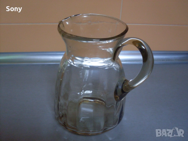 Стара стъклена захарница и кана., снимка 9 - Антикварни и старинни предмети - 52668816