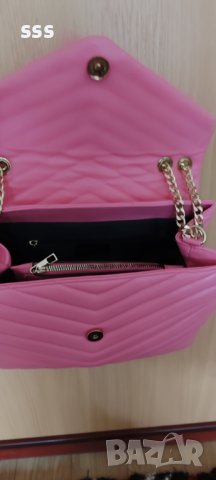 Розова чанта YSL, снимка 6 - Чанти - 43281504