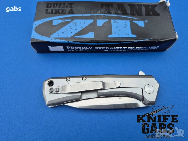 Сгъваем нож Zero Tolerance Rexford Design ZT0808, снимка 11 - Ножове - 53259433