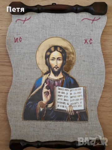 Икона "Иисус Христос", Икона "Света Богородица ", снимка 3 - Икони - 17953037