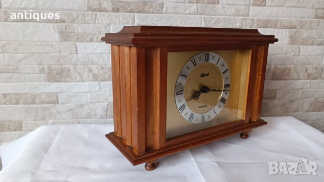 Немски настолен часовник - Harmle - 1970"г., снимка 4 - Антикварни и старинни предмети - 53176401