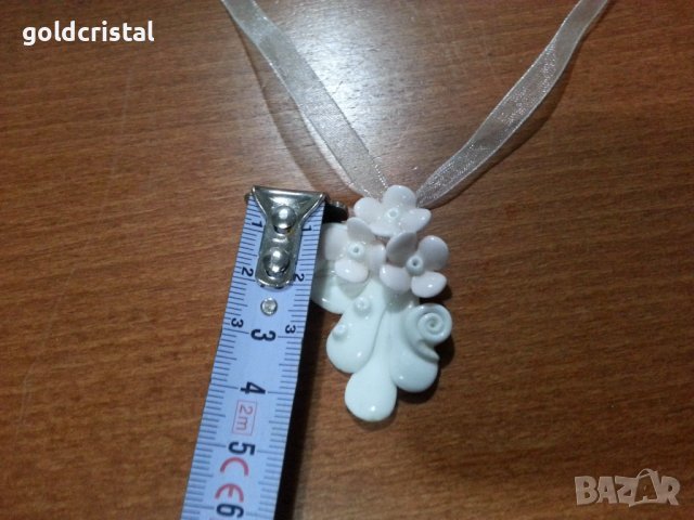 порцелан   колие медальон висулка , снимка 3 - Антикварни и старинни предмети - 43690449