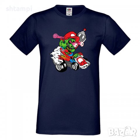 Мъжка тениска Mario Cart Zombie 3 Игра,Изненада,Подарък,Празник,Повод, снимка 12 - Тениски - 37236088