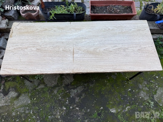 Маса с метална конструкция, снимка 2 - Маси - 52387719