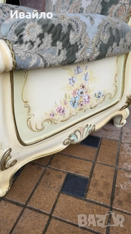 Италианска барокова холна гарнитура 031, снимка 6 - Дивани и мека мебел - 52368365