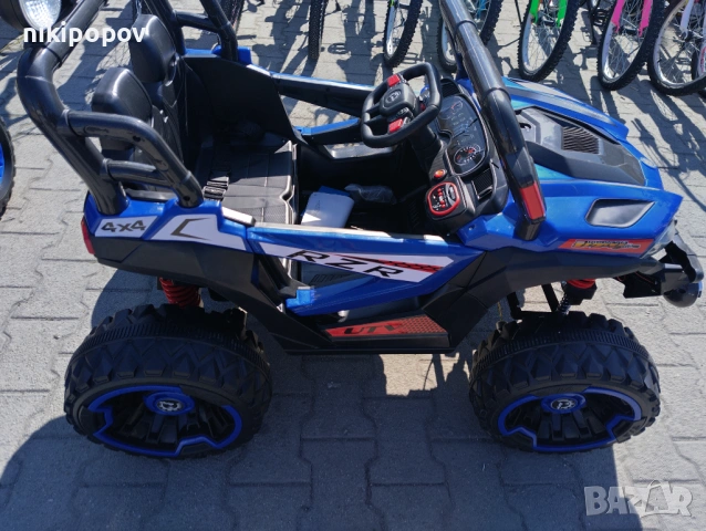 SAFARI двуместен акумулаторен джип JAKARTA 4x4 син, снимка 4 - Детски велосипеди, триколки и коли - 53569401