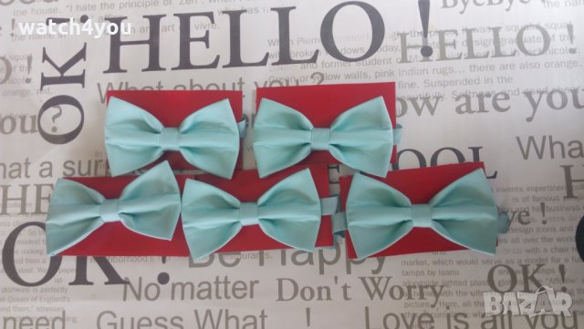 ПАПИОНКА ЦВЯТ МЕНТА.БУТИКОВИ ЗЕЛЕНИ ПАПИОНКИ.СВЕТЛО/ТЪМНА МЕНТА МОХИТО ИЗРАБОТКА В ЦВЯТ ПО ЖЕЛАНИЕ, снимка 6 - Други - 25170208