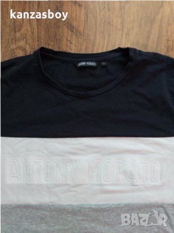 antony morato - страхотна мъжка тениска КАТО НОВА, снимка 2 - Тениски - 33366888