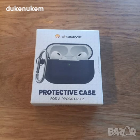 Силиконов калъф за AirPods Pro 2 с LED индикатор и карабинер, снимка 8 - Bluetooth слушалки - 51818341