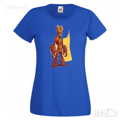 Дамска тениска Marvel Groot 1 Игра,Изненада,Подарък,Геймър,, снимка 5 - Тениски - 36741050