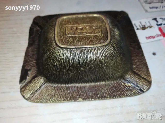 ISRAEL-МАСИВЕН ПЕПЕЛНИК-10Х10СМ ВНОС FRANCE 2812241948, снимка 6 - Антикварни и старинни предмети - 48483323