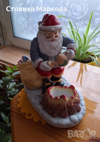 Голям керамичен Дядо Коледа на чешмата, снимка 2 - Коледни подаръци - 52654784