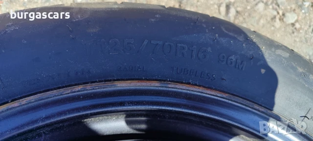 Резервна гума патерица 16 125/70/16 Seat Leon - 190лв, снимка 2 - Гуми и джанти - 51429712