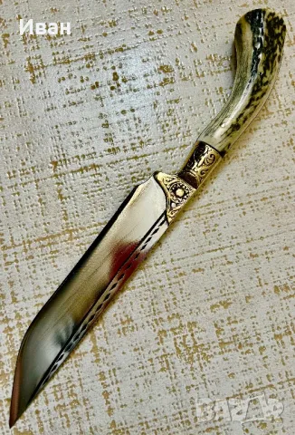 Ловен нож ръчно изкован, снимка 7 - Ножове - 49336197