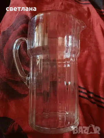 стъклена кана за вода вино и др, снимка 2 - Други стоки за дома - 48769999