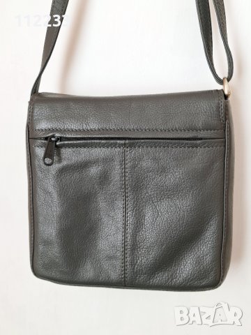 Мъжка кожена чантичка 20х20 см, снимка 4 - Чанти - 38654409