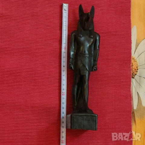 Статуетка на египетския бог на задгробния живот,Анубис. , снимка 7 - Статуетки - 53048154